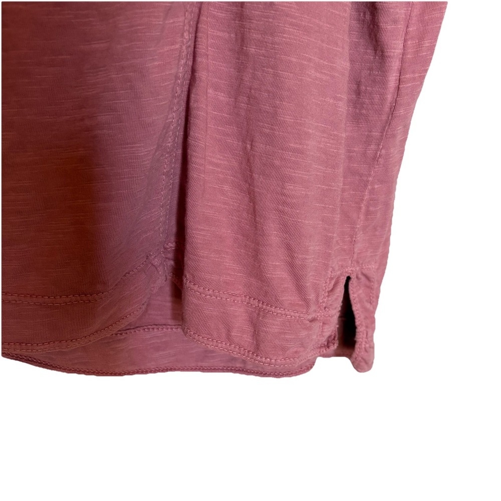 Daily Practice Anthropologie Flutter Sleeve Tee Dress Cotton in Dried Coral SZ M - Picture 10 of 15